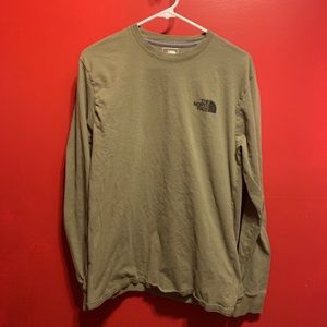 Men’s Medium North Face Olive Green L/S